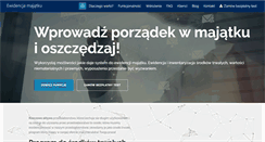 Desktop Screenshot of ewidencjamajatku.pl